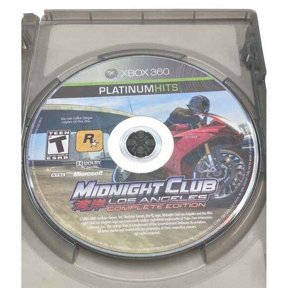 Xbox 360 Midnight Club Los Angeles Complete Edition Platinum Hits - Picture 3 of 4
